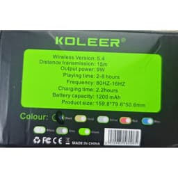KOLEER H30 Loa Bluetooth 9W Giá Rẻ Chất Âm Hay Diy - 2