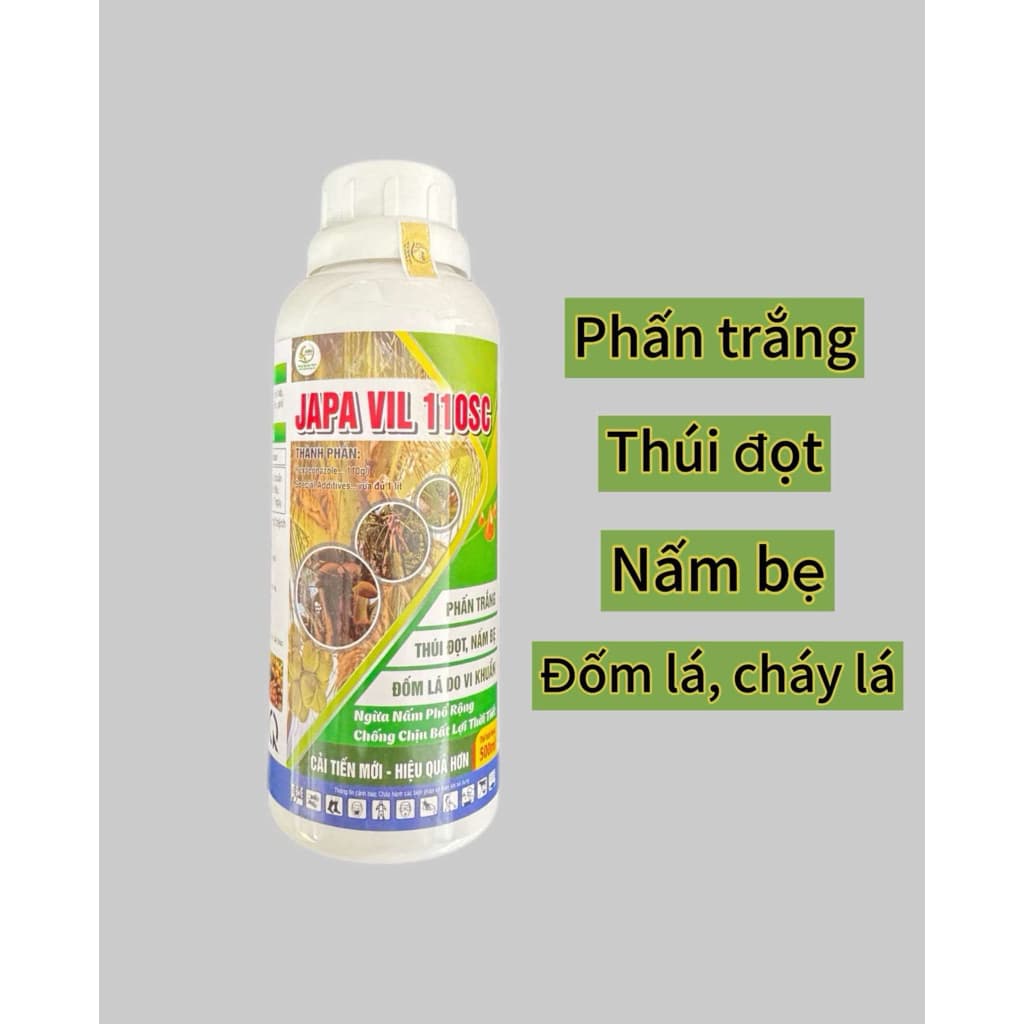 JAPA VIL ĐẨY LÙI NẤM BỆNH, THÚI ĐỌT, PHẤN TRẮNG TRÊN DỪA SINH HỌC CHAI 500ML