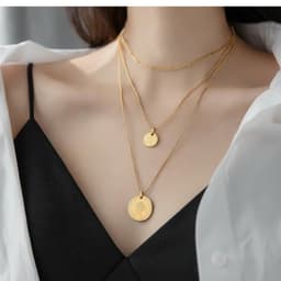 Set 3 Vòng Cổ Hợp Kim Vàng Gold Phong Cách Retro Âu Mỹ - Quà Tặng Vibe Ocean Charm, Có Sẵn, Tinh Tế Nhẹ Nhàng 3