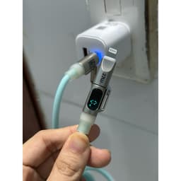 [Có Đèn Báo Công Suất] Dây Sạc Đa Năng 4in1 240W Bản Cao Cấp, Bọc Silicon Dẻo Không Đứt Gẫy,Có Đèn Báo Công Suất Đầu Vào 5