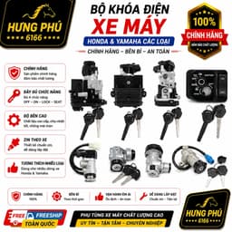 Bộ ổ khoá điện xe máy honda/yamaha đủ các mã xe 1