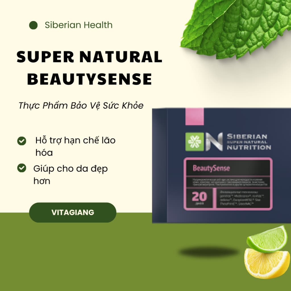 [ Siêu hỗ trợ làm đẹp ] Thực phẩm bảo vệ sức khỏe Siberian Super Natural Nutrition. BeautySense