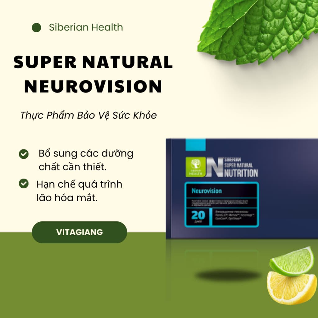 [ Siêu hỗ trợ não ] Thực phẩm bảo vệ sức khỏe Siberian Super Natural Nutrition. Stress Re.live