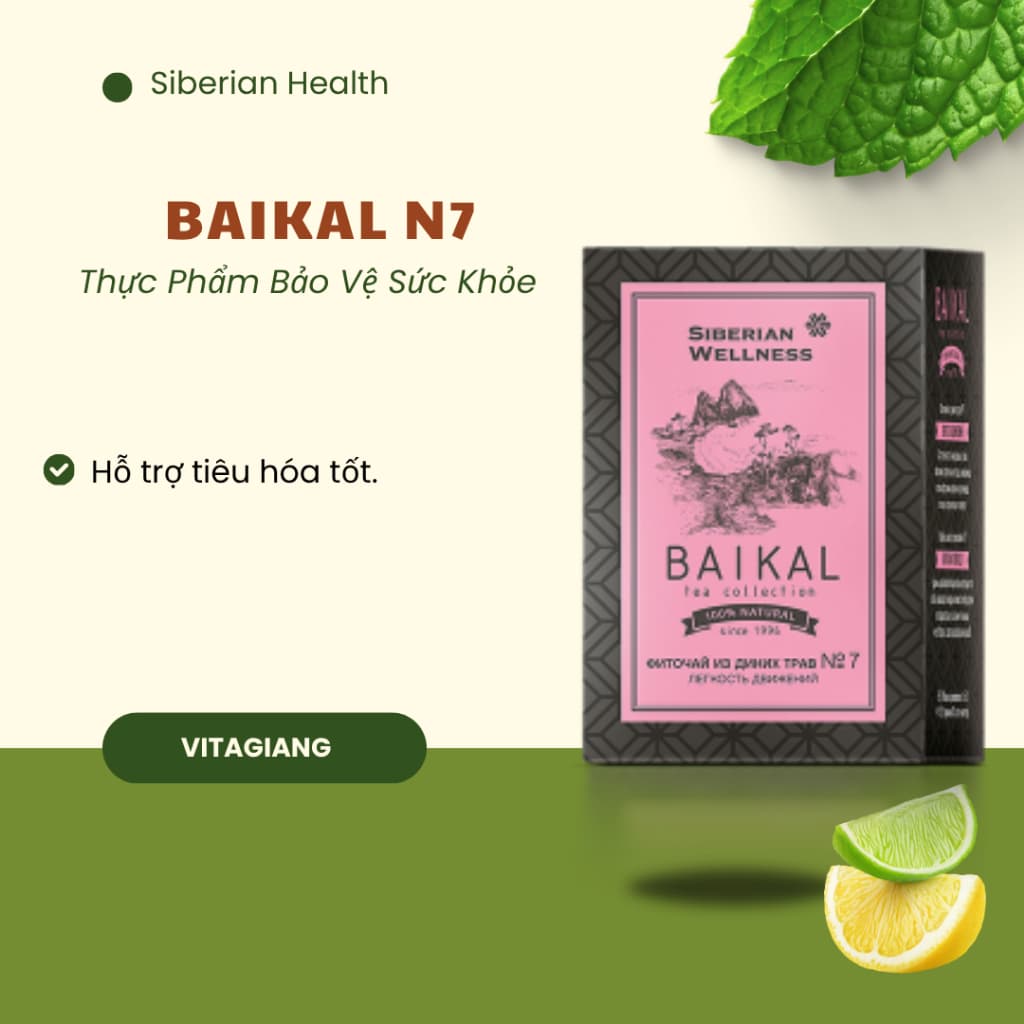 [Trà khớp N7] Thực phẩm bảo vệ sức khỏe Trà thảo mộc Baikal tea collection Herbal tea N7- 30 gói
