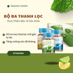 [Bộ 3 thải độc] Bộ 3 thanh lọc thải độc Siberian Renaissance Triple Set 1