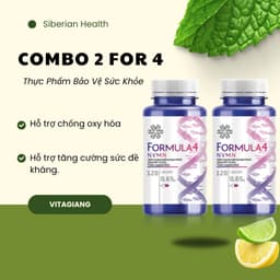 COMBO 2 FORMULA 4, hỗ trợ ngăn oxy hóa , bảo vệ tế bào cơ thể  hộp 120v TD88 1
