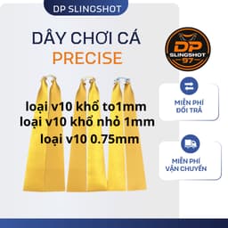 Dây Thun VlP 10 Precise chơi cá Cao Cấp 0.75mm, 1.0mm Size Nhỏ/Size Lớn Buộc Sẵn – Đàn Hồi Tốt, Bền Bỉ Cho Anh Em 1