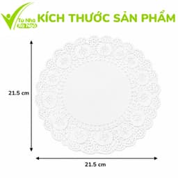 Giấy Lót Đĩa Thấm Dầu Mỡ Tròn Hoa Văn Ren GD112- Giấy Lót Đĩa Thực Phẩm Thấm Hút Dầu Mỡ Hiệu Quả 5