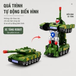 Xe tăng biến hình robot🤖2TRONG1 SIÊU NGẦU [ Pin đi kèm ] 1