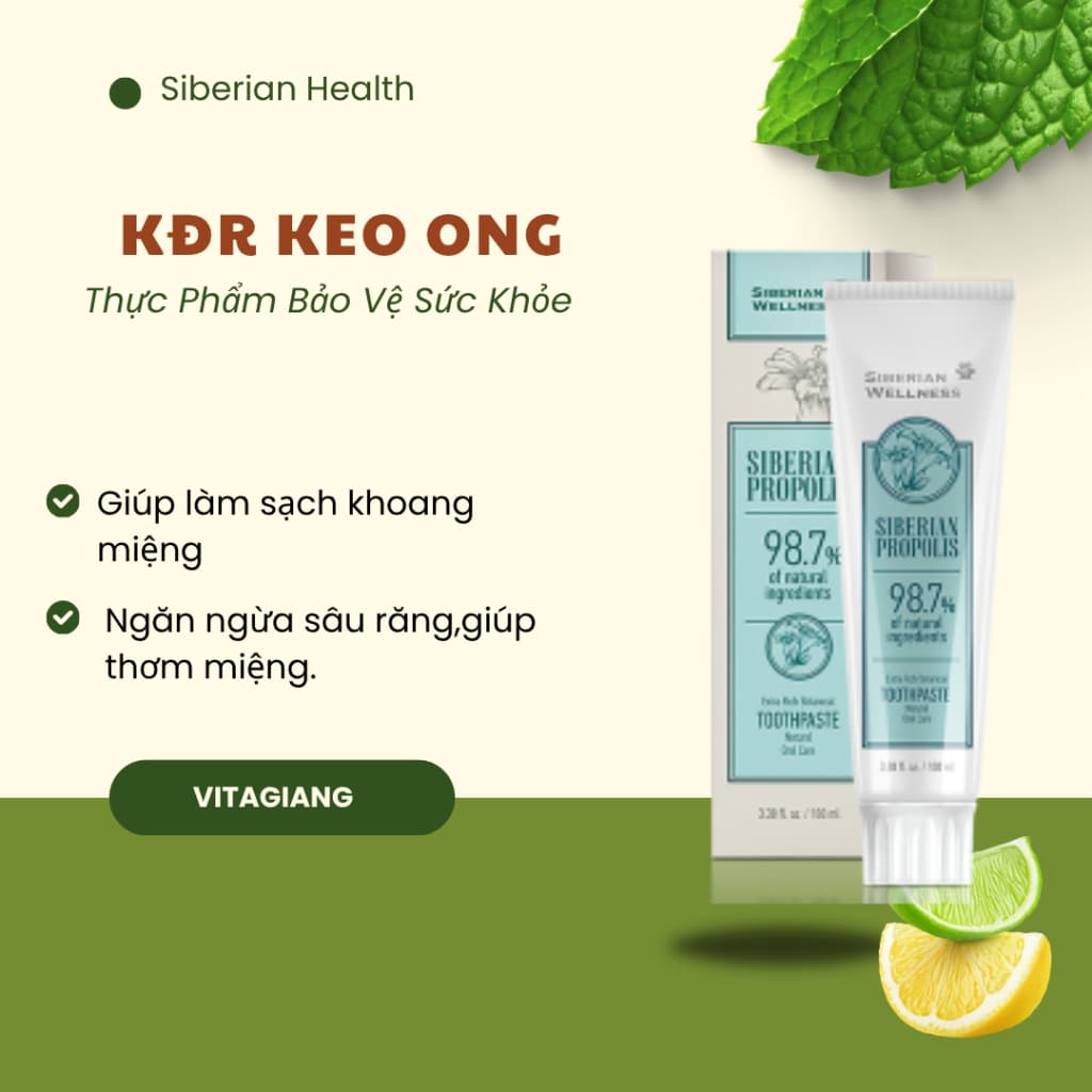 [Siêu Sale] Kem đánh răng thảo dược “Cây Tầm Xuân Siberi” phục hồi và tái tạo – 100ml