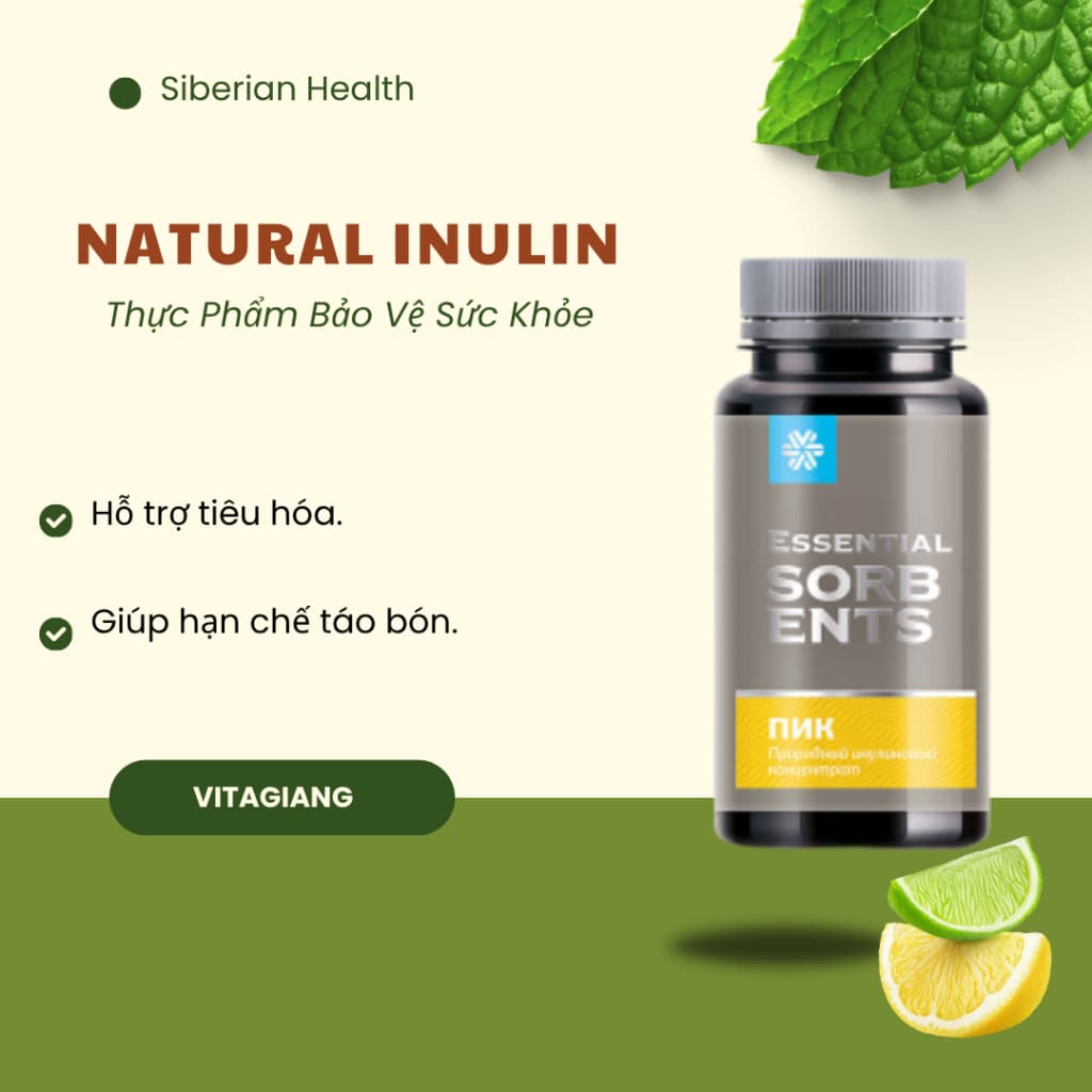 [ Hỗ trợ tiểu đường] inulin siberi - thực phẩm bảo vệ sức khỏe Natural Inulin Concentrate Siberian