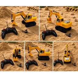 Xe xúc điều khiển từ xa 1:16 pin sạc tiện lợi 7