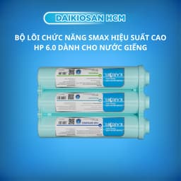 Bộ 6 lõi lọc Karofi Smax hiệu suất cao HP 6.2 - Lắp cho máy KAQ-U05, KAQ-U95, KAD-D66 3