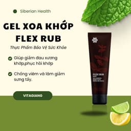 COMBO 2 Gel xoa bóp, bôi xương khớp, nhức mỏi cổ vai gáy siberian wellness Flex rub basic 2