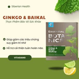 [ Hỗ trợ trí nhớ] Thực phẩm bảo vệ sức khỏe Essential Botanics Ginkgo & Baikal skullcap – 30 viên 1
