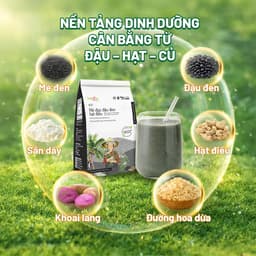 [Không Đường] Bột Mè Đen Đậu Đen Hạt Điều Dala Organic 300g - Ăn Kiêng, Tiểu Đường. 7