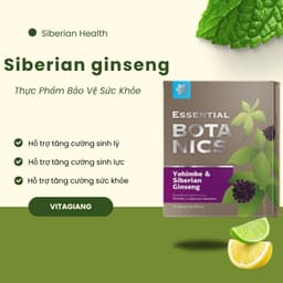 [Hỗ trợ nam giới] Thực phẩm bảo vệ sức khỏe Essential Botanics Yohimbe & Siberian ginseng – 30 viên 1