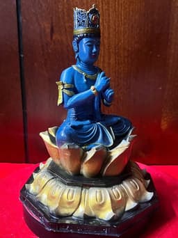 Tượng Đại Nhật Như lai tỳ lô giá na , in 3D . cao 19 cm 3