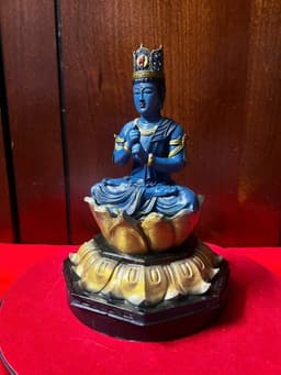 Tượng Đại Nhật Như lai tỳ lô giá na , in 3D . cao 19 cm 2