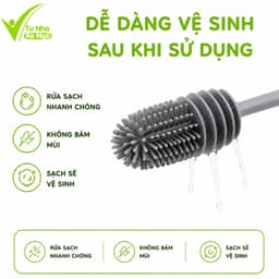 Cọ Vệ Sinh Cốc Silicon Tay Cầm Dài Chống Trơn GD310 - Cọ Rửa Ly Cốc Silicon Mềm Không Chứa BPA 6