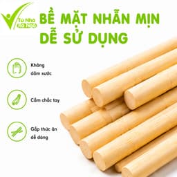 Đũa Tre Dùng 1 Lần Đám Cỗ, Lễ Hội Có Túi Bọc Sạch Sẽ GD235 - Túi 30 Đôi Đũa Tre Dùng 1 Lần Đám Cưới 5