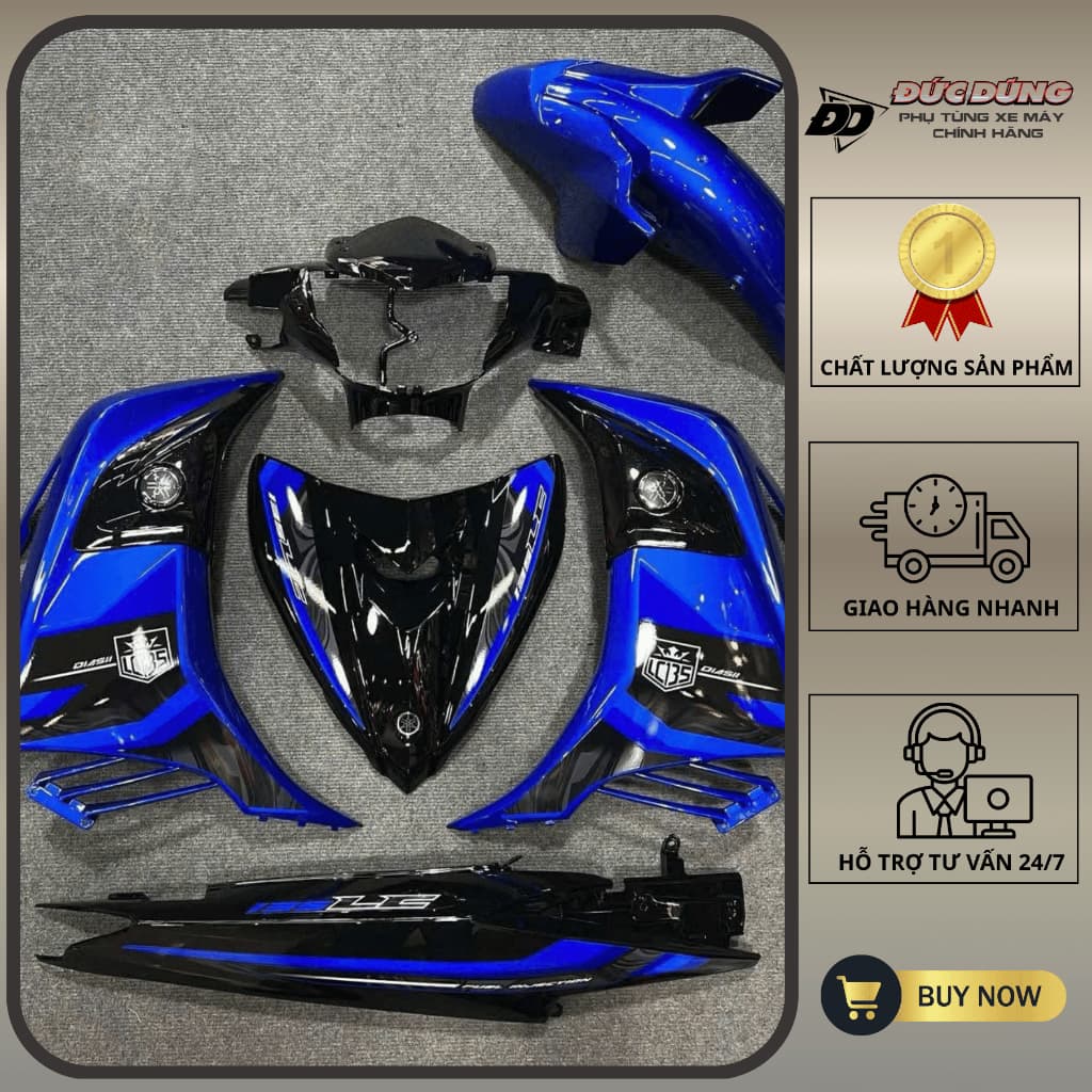 DÀN ÁO EX 135 XANH ĐEN TẶNG TEM LC 135 KHI MUA KÈM DÀN NHỰA