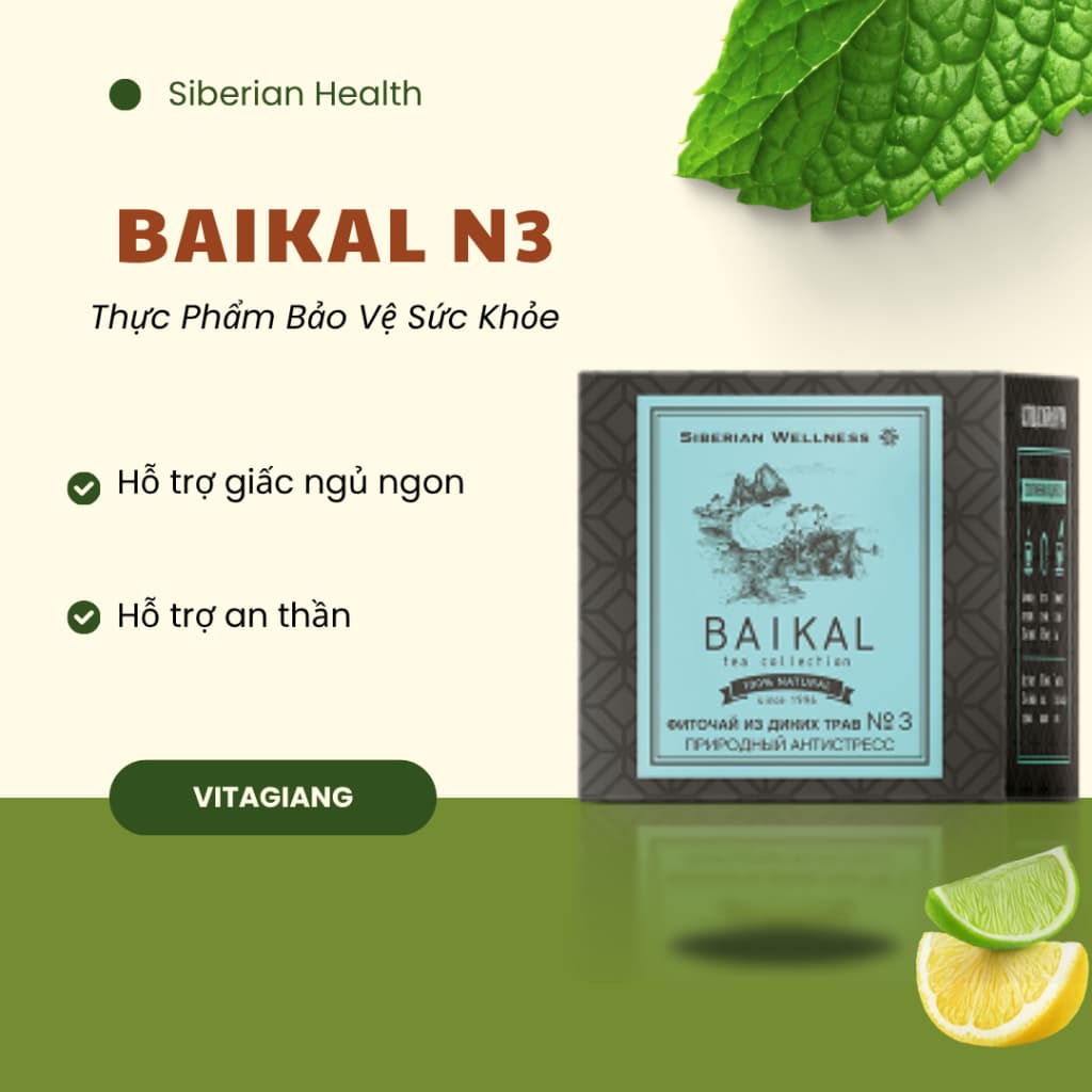 [Trà ngủ  N3] Thực phẩm bảo vệ sức khỏe Trà thảo mộc Baikal tea collection Herbal tea N3