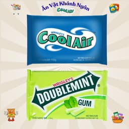 Combo Vỉ Kẹo Sing Gum Cool Air - Doublemint 11,6g - HÀNG CHÍNH HÃNG 1