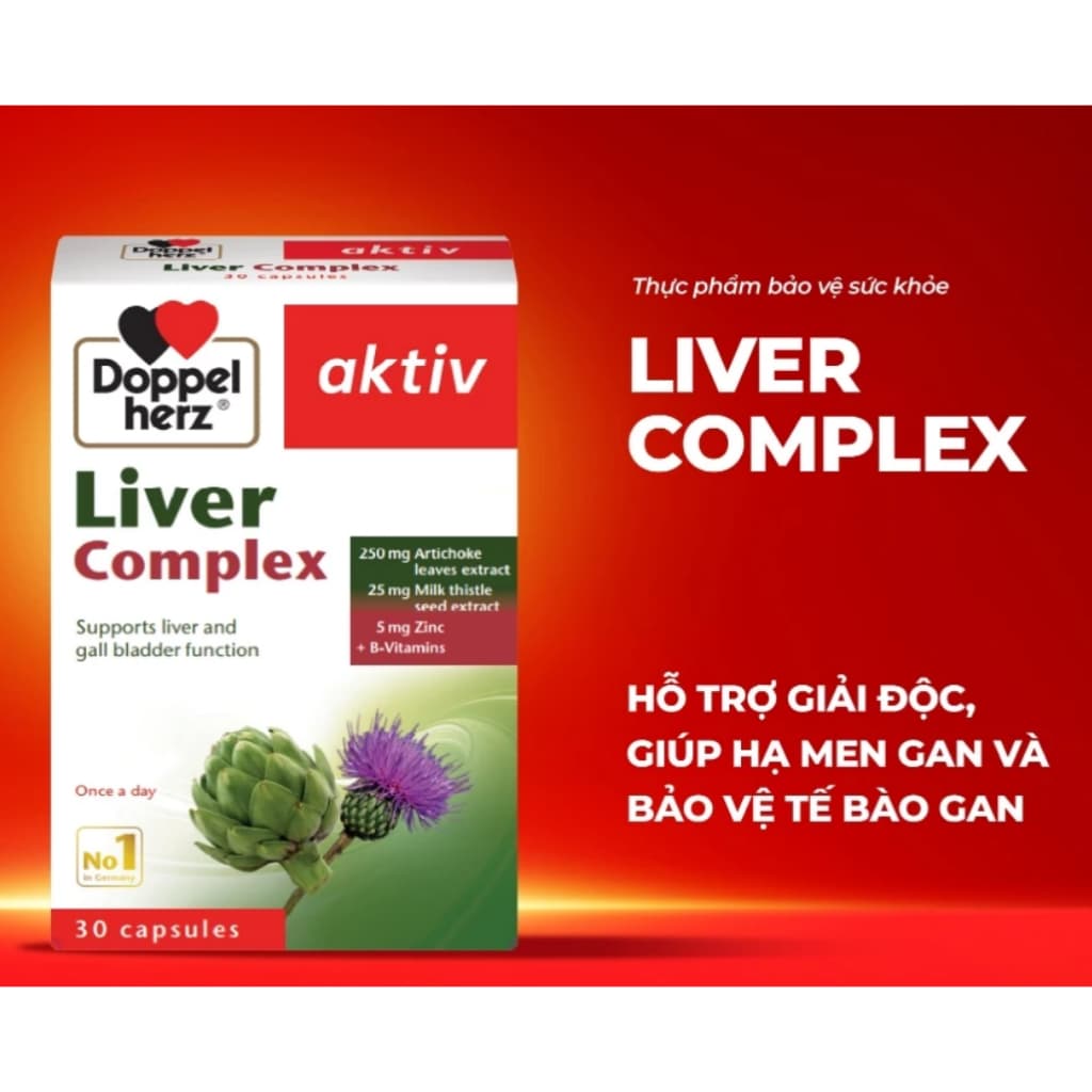 Liver Complex Doppelherz  hỗ trợ giải đ/ộc và hạ men gan,hỗ trợ cải thiện chức năng gan> BUNBUN SHOP