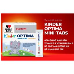 Doppelherz Kinder Optima Mini-Tabs. (Hộp 20 gói) Cốm vitamin cho trẻ em,hỗ trợ tăng cường sức đề kháng<BUNBUN SHOP 1