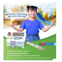 Doppelherz Kinder Optima Mini-Tabs. (Hộp 20 gói) Cốm vitamin cho trẻ em,hỗ trợ tăng cường sức đề kháng<BUNBUN SHOP 3