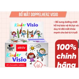 Kinder Visio Doppelherz ( Lọ 60 viên nhai) Kẽm hỗ trợ đôi mắt khỏe mạnh> BUNBUN SHOP 4