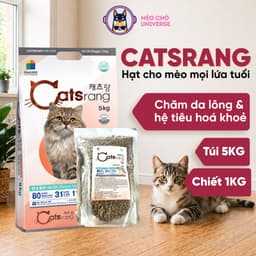 [DATE MỚI] Hạt Catsrang cho mèo túi chiết 1KG hỗ trợ tiêu hóa giúp mượt lông cho mèo mọi lứa tuổi 1