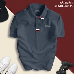 Áo Polo Nam SPORTMEN Cổ Bẻ Basic Cải CVC Cá Sấu Co Giãn, Chuẩn Form Thanh Lịch Sang Trọng | SPORTMEN 14 6