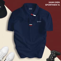 Áo Polo Nam SPORTMEN Cổ Bẻ Basic Cải CVC Cá Sấu Co Giãn, Chuẩn Form Thanh Lịch Sang Trọng | SPORTMEN 14 3