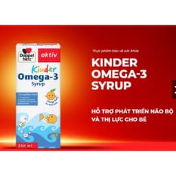 Doppelherz Kinder Omega-3 Syrup ( hộp 250 ml) Hỗ trợ phát triển não bộ,tăng cường thị lực< BUNBUN SHOP 1