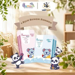 Tã Bỉm Hàn quốc Bemom SUMMER siêu mỏng mềm, thấm hút tốt đủ size NB/S/M/L/XL/2XL/3XL/4XL cho bé 1