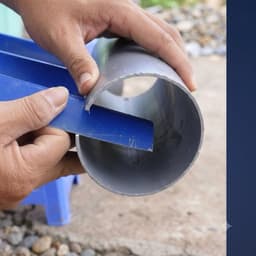 Máng hứng nước mưa ống PVC cho mái tôn bền đẹp, hiệu quả. 4