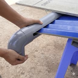 Máng hứng nước mưa ống PVC cho mái tôn bền đẹp, hiệu quả. 5