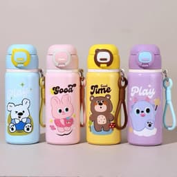 Bình Giữ Nhiệt Đi Học Dễ Thương Cho Be .Bình Giữ Nhiệt Đi Học Dung Tích 500ml Họa Tiết Hoạt Hình Dễ Thương 1