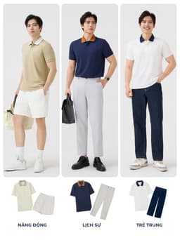 Áo Polo Nam Yody phối cổ co giãn thấm hút mềm mại MCPO26A085 8