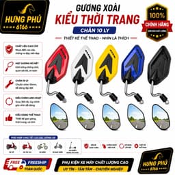 gương kính chiếu hậu kiểu xoài .mạ kẽm chống gỉ (10ly) 1