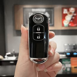 Ốp Bảo Vệ Chìa Khóa Xe Mazda 2 nút TM cho Mazda 2, Mazda 3, Mazda 6, CX-5, CX-8 TPU Mạ Crom Cao Cấp Smartkey 2 Nút Bấm 3