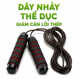 Dây Nhảy Giảm Cân Đốt Mỡ Bụng Lõi Thép GD76 - Dây Nhảy Tập Thể Dục Tại Nhà Cao Su Bọc Thép 2