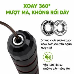 Dây Nhảy Giảm Cân Đốt Mỡ Bụng Lõi Thép GD76 - Dây Nhảy Tập Thể Dục Tại Nhà Cao Su Bọc Thép 8
