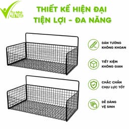 Kệ Đựng Gia Vị Dán Tường Thép Sơn Tĩnh Điện Chống Gỉ GD190 - Kệ Treo Tường Nhà Bếp Thép Cao Cấp 4