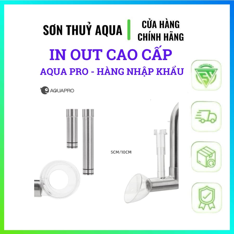 Phễu Out AquaPro Skimer Phi 17mm Inox Cao Cấp -  Tạo Dòng Chảy Hiệu Quả