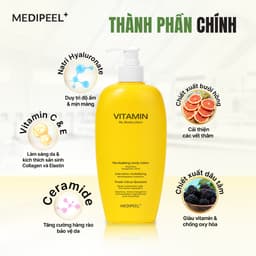 Sữa Dưỡng Thể Làm Sáng Tái Tạo Da Body Lotion MediPeel Vitamin Revitalising 400ml 3