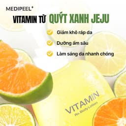 Sữa Dưỡng Thể Làm Sáng Tái Tạo Da Body Lotion MediPeel Vitamin Revitalising 400ml 6