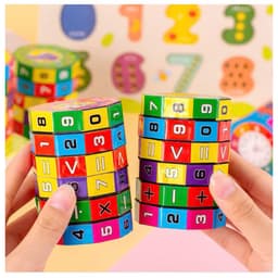 Đồ chơi Rubic Toán Học Cao cấp , Rubik Cho Bé Tập Làm Phép Tính Cộng, Trừ, Nhân Chia 3
